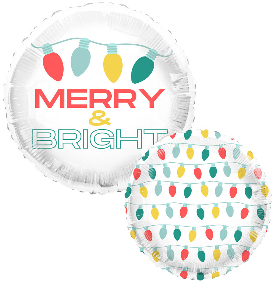 18" Tuftex Feelin Festive & Bright - Round Holiday Light Print (Single Pack)