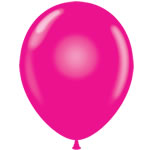 11" Latex Balloons #16 Tuf-Tex® Magenta Crystal: 144 Count