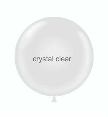 17" Latex Balloons #14 Tuf-Tex® Crystal Clear: 50 Count 