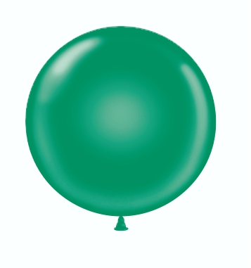 24" Latex Balloons #15 Tuf-Tex® Crystal Emerald Green: 25 Count