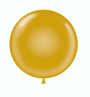 24" Latex Balloons #31 Tuf-Tex® Metallic Gold: 25 Count