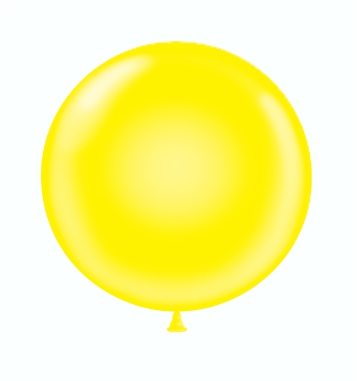24" Latex Balloons #09 Tuf-Tex® Standard Yellow: 25 Count