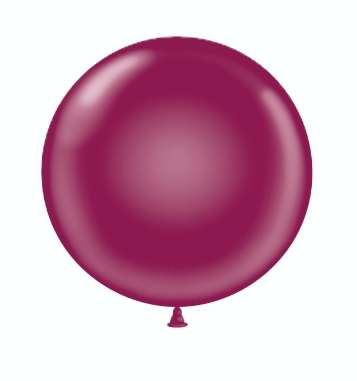36" Latex Balloon #12 Tuf-Tex® Crystal Burgundy: Single Count