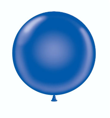 36" Latex Balloon #18 Tuf-Tex® Crystal Sapphire Blue: Single Count