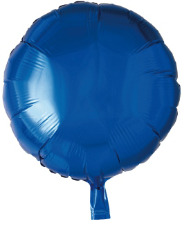 18" Mylar Blue Circle 10 Pack