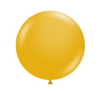 17" Latex Balloons #24 Tuf-Tex® Mustard: 72 Count
