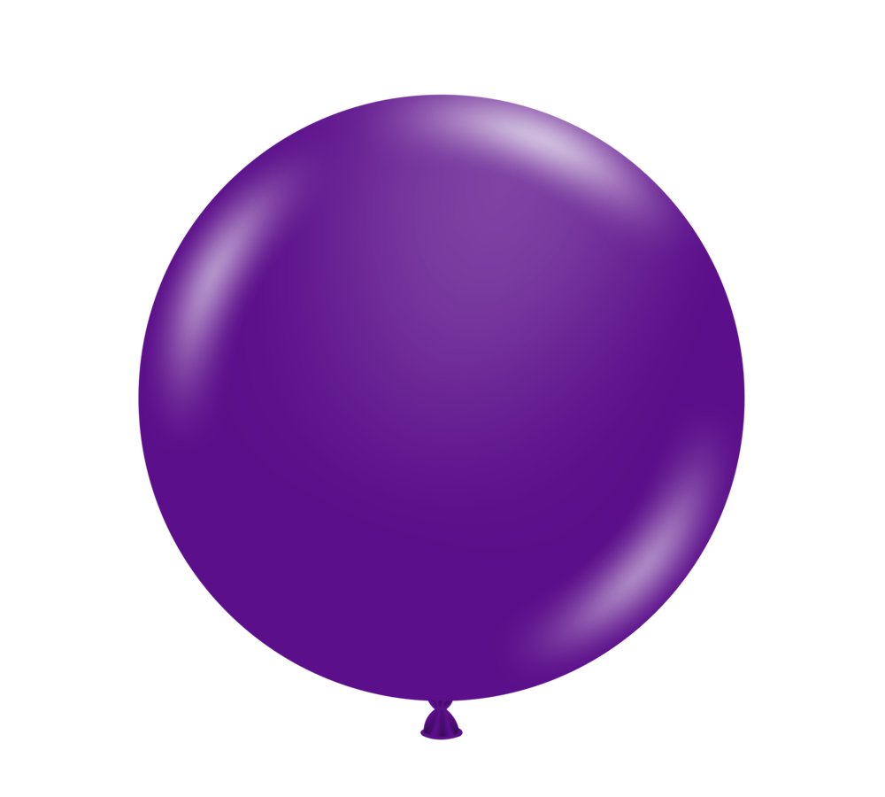 24" Latex Balloons #79 Tuf-Tex® Plum Purple: 25 Count