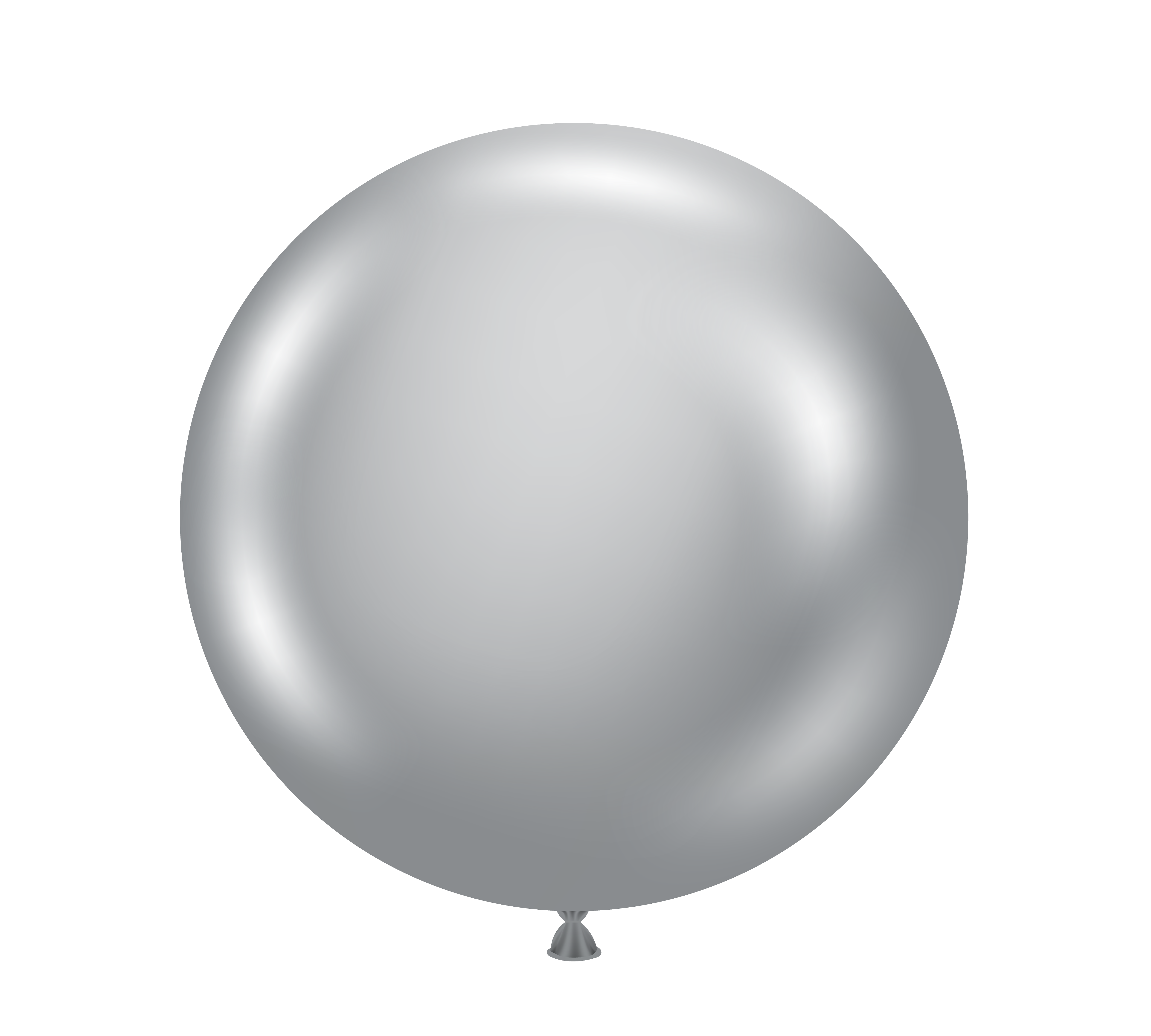 17" Latex Balloons #72 Tuf-Tex® Silvery Chrome: 25 Count   