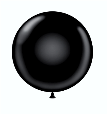 36" Latex Balloon #78 Tuf-Tex® Black: Single Count
