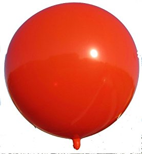 5 1/2' Red Polyurethane Ball Balloon - BLIMP