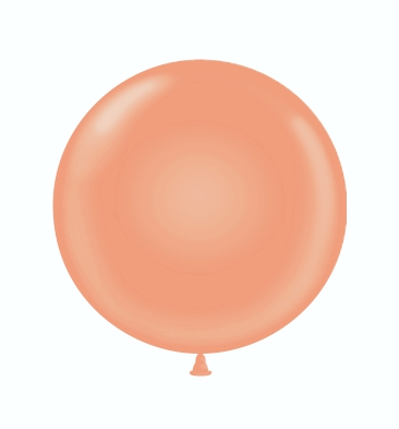 36" Latex Balloons #40 Tuf-Tex® Metallic Rose Gold: Single Count